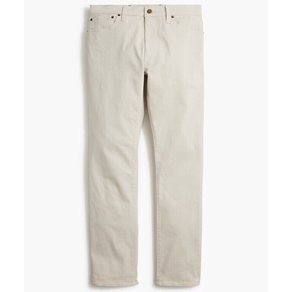 J Crew Pants Mens 28 x 30 Tan Stone Straight Garment Dyed Five Pocket New - Picture 1 of 14